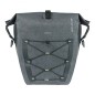 SACOCHE ARRIERE VELO LATERALE BASIL NAVIGATOR CYCLOTOURISTE WATERPROOF 25-31L NOIR FIXATION MIK SIDE SUR PORTE BAGAGE