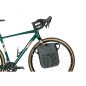 SACOCHE ARRIERE VELO LATERALE BASIL NAVIGATOR CYCLOTOURISTE WATERPROOF 12-15L NOIR FIXATION MIK SIDE SUR PORTE BAGAGE