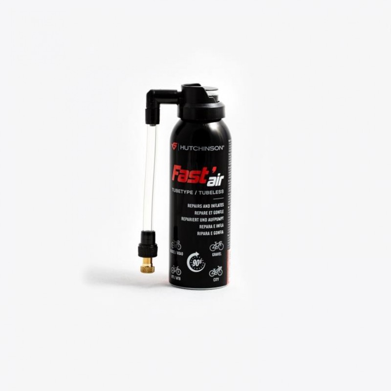 Spray Latex Hutchinson avec Embout à Visser pour réparation de Pneus