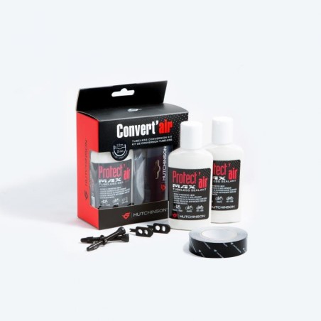 Kit de Conversion Tubeless Hutchinson avec Ruban de Jante, Valves et Scellant