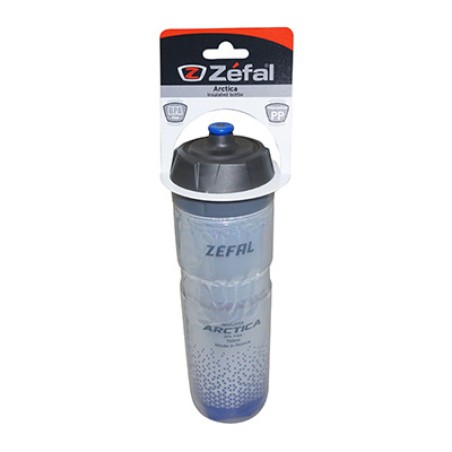 Bidon isotherm Zefal arctica 75 bleu-argent 750ml (  2h30) (vissable) (gamme 2021)