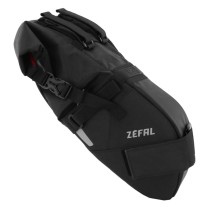 SACOCHE DE SELLE VELO ZEFAL Z-ADVENTURE R5 POUR 5L NOIR ETANCHE FIXATION VELCRO ( L 370x 70à175 x130mm) CHARGE MAXI 5kgs