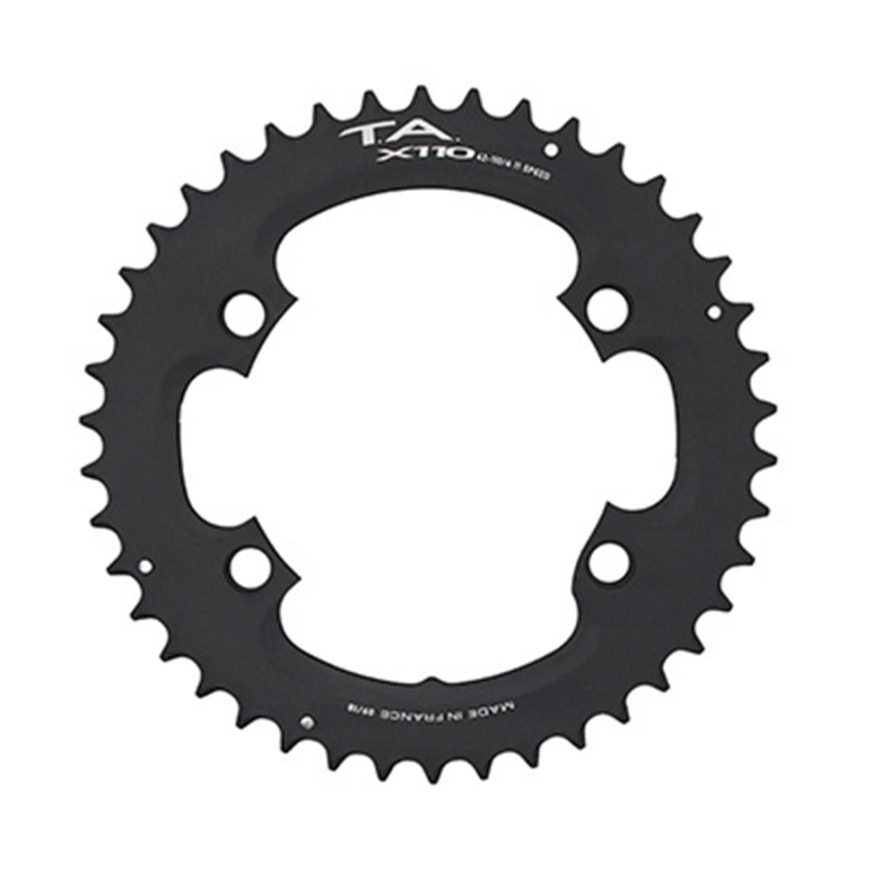 PLATEAU ROUTE 4BRA D.110 POUR SHIMANO ULTEGRA R8000 - 6800 TA X110 42DTS EXTERIEUR COMPATIBLE SHIMANO 105  5800 R7000-DURA ACE