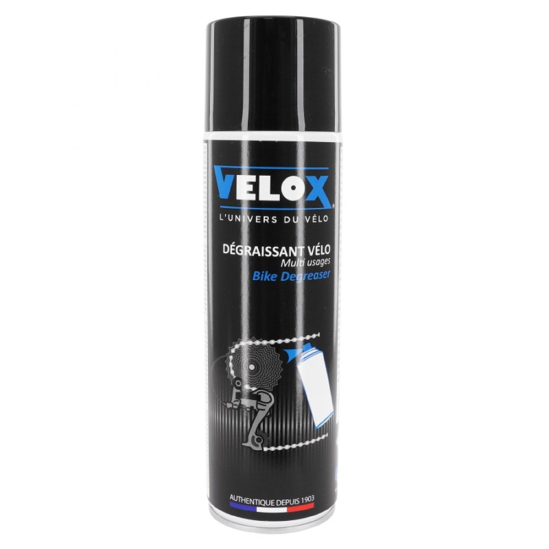 DEGRAISSANT VELO VELOX BIO POUR CASSETTE ET CHAINE (AEROSOL 400ml)