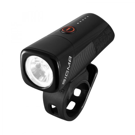 ECLAIRAGE VELO RECHARG.USB AV SIGMA LED BUSTER 400 FL NOIR 5 MODES (FIXATION CINTRE)