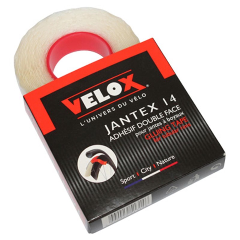 BANDE ADHESIVE/FOND DE JANTE/COLLE BOYAU VELOX 18MM JANTEX JANTE CARBONE (POUR 2 ROUES)