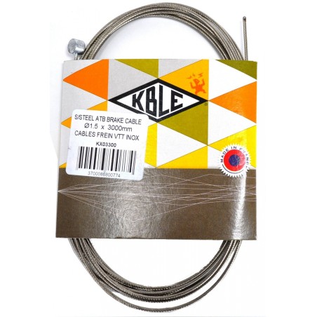 CABLE DE FREIN VTT INOX 3000MM - C8452114 - 3700086800774