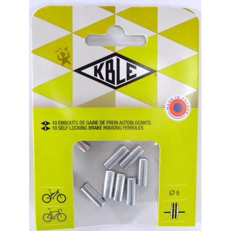 10 EMBOUTS GAINE ALU ARGT 5MM - C8452182 - 3700086802211
