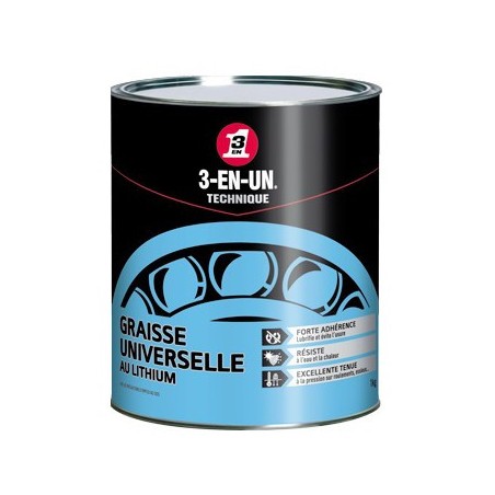 3EN1-POT GRAISSE AU LITHIUM 1K - C9112050 - 5032227330955