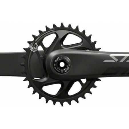 Pédalier 12V TRUVATIV EAGLE STYLO Carbon DUB Cannondale-AI DM 34 Dents X-Sync2 Noir - 175MM  - 00.6118.581.000 - 0710845838583