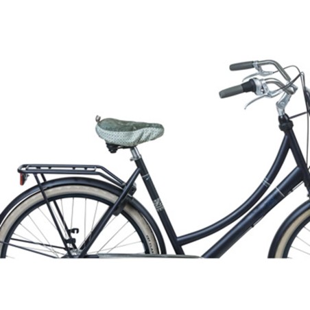 COUVRE SELLE VELO BASIL BOHEME VERT FORET (28x23cm) WATERPROOF