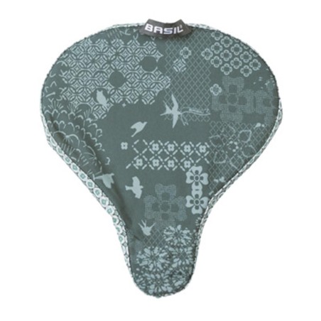 COUVRE SELLE VELO BASIL BOHEME VERT FORET (28x23cm) WATERPROOF
