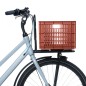 PANIER - CAISSE PLASTIQUE RECYCLE BASIL ROUGE TERRE 29L AVANT-ARRIERE