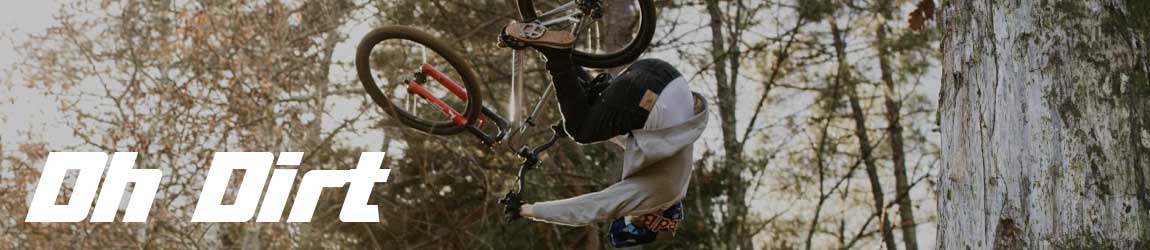 Vélo vtt en figure aérienne